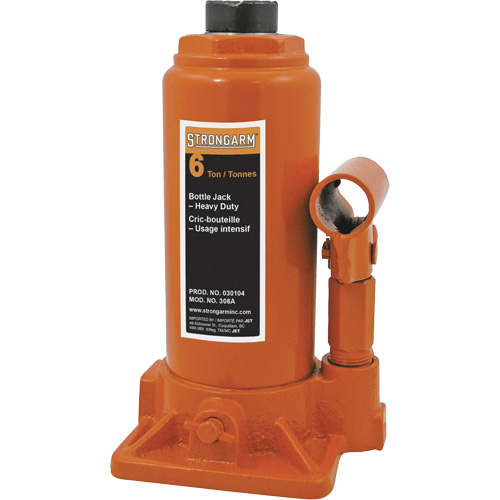 306A Bottle Jack, 6 Ton(s), 16" Raised Height Industrial Sales