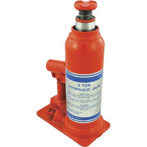 JHJ-5 Crics &agrave; bouteille pour usage tr&egrave;s intensif, 5 tonne(s), 15-3/8" Hauteur &eacute;lev&eacute;e Industrial Sales