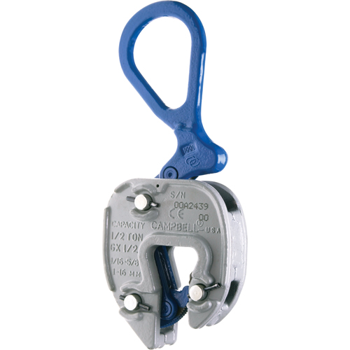 GX Lifting Clamps, 6000 lbs. (3 tons) Working Load Limit, 1/16" - 1" Jaw Opening Industrial Sales