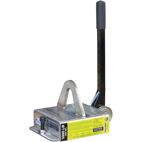 Creative Lift&reg; Magnets, 1000 lbs. (0.5 tons) Holding Cap., 10-3/4" L x 7-1/4" W x 6-3/4" H Industrial Sales