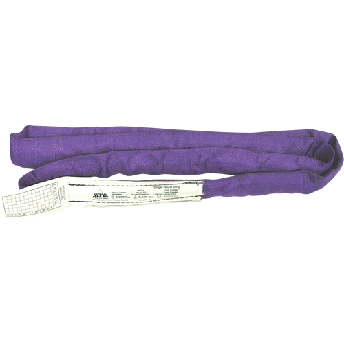&eacute;lingues rondes, Mauve, 2" la x 4' lo, 3000 lb Charge verticale Industrial Sales
