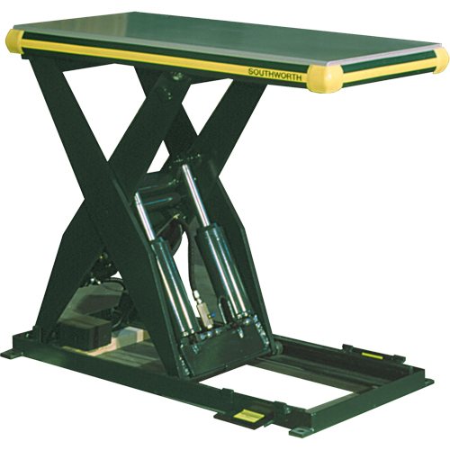 Hydraulic Backsaver Scissor Lift Table, Steel, 48" L x 48" W, 4000 lbs. Capacity Industrial Sales
