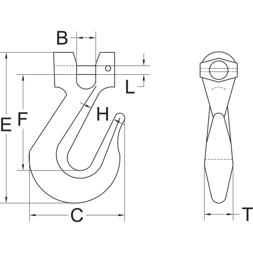 Clevis Slip Hook - Grade 70 Industrial Sales