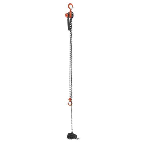 Mini palan &agrave; levier, Lev&eacute;e 15', Cabacit&eacute; 500 lb (0,25 tonne), Chaîne en Acier Industrial Sales
