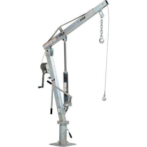 Grue &agrave; fl&egrave;che pour camion actionn&eacute;e par treuil, Capacit&eacute; de 500 lb (0,25 tonne), Limite de 99" Industrial Sales