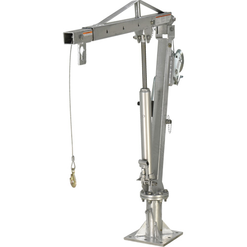 Grue &agrave; fl&egrave;che pour camion actionn&eacute;e par treuil, Capacit&eacute; de 1000 lb (0,5 tonne), Limite de 97" Industrial Sales