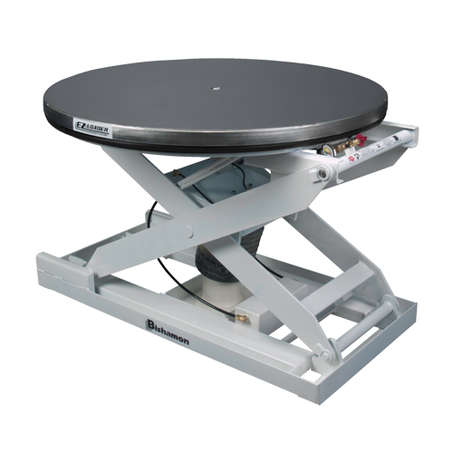 Positionneur pour palette &agrave; nivellement automatique EZ Loader E - plateforme en acier inoxydable, 43" lo x 43" la, Capacit&eacute; 4000 lb Industrial Sales