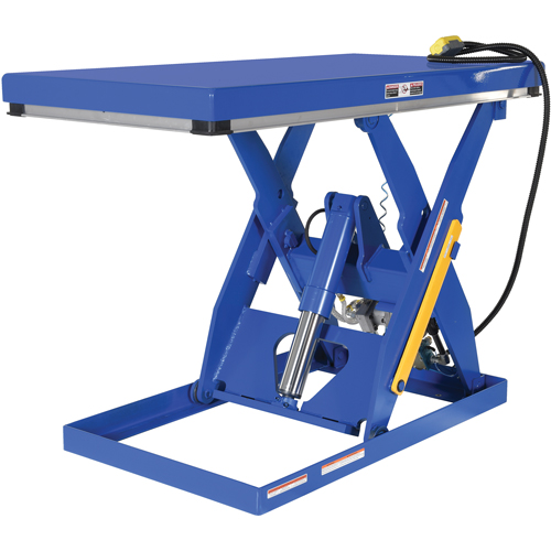 Table &eacute;l&eacute;vatrice &agrave; ciseaux hydraulique, Acier, 60" lo x 30" la, Cap. 3000 lb Industrial Sales