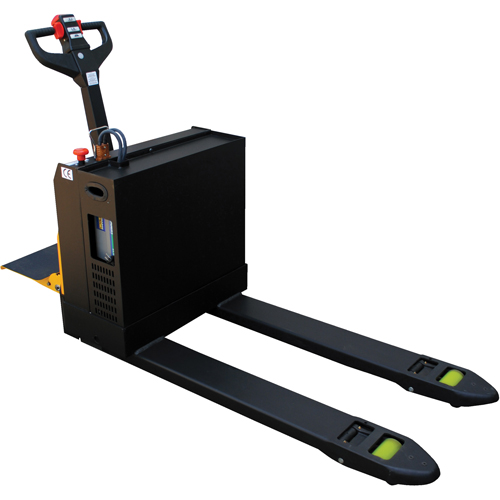 Fully Powered Electric Pallet Truck With  Stand-On Platform, 4500 lbs. Cap., 48" L x 30.25" W Industrial Sales