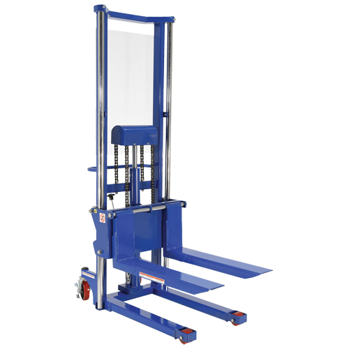 Gerbeur Hefti-Lift, M&eacute;canisme Pompe au pied, Capacit&eacute; de 1500 lb, Levage max de 63" Industrial Sales