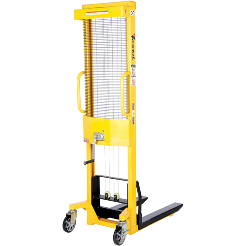 Manual Stacker, Hand Winch Operated, 770 lbs. Capacity, 60" Max Lift Industrial Sales