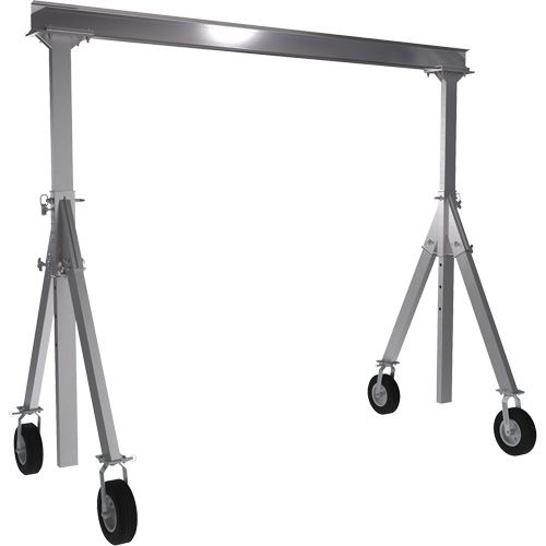 Grue-portique ajustable en aluminium, 10' lo, Capacit&eacute; 1500 lb (0,75 tonne) Industrial Sales