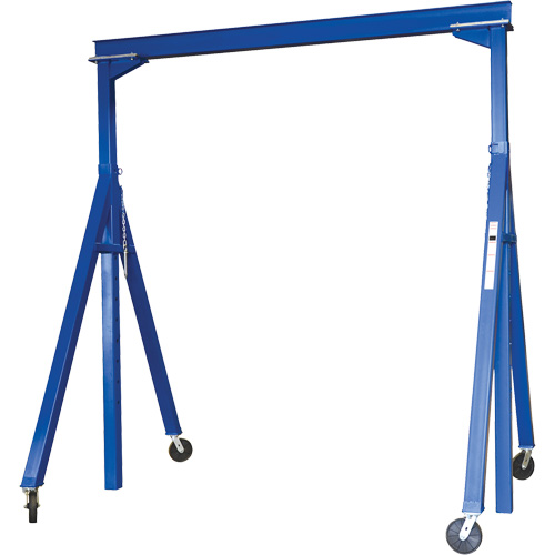 Adjustable Steel Gantry Crane, 10' L, 2000 lbs. (1 tons) Capacity Industrial Sales