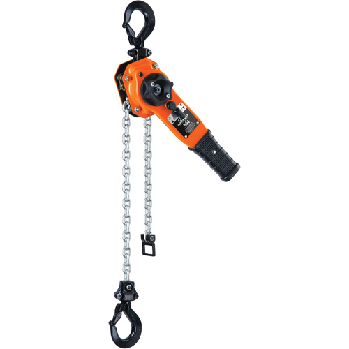 Series 653-A Ratchet Lever Hoist, 10' Lift, 1500 lbs. (0.75 tons) Capacity, Steel Chain Industrial Sales