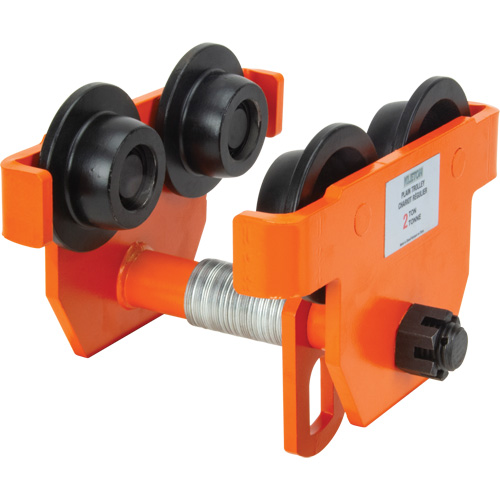 Adjustable Trolley with Safety Plates, 2000 lbs. (1 tons) Industrial Sales