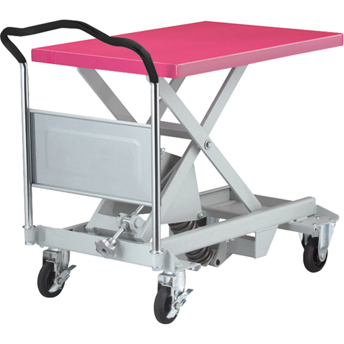 Table avec nivellement &agrave; ciseaux Dandy Lift, 35-8/10" lo x 23-6/10" lo, Acier, Capacit&eacute; 1100 lb Industrial Sales