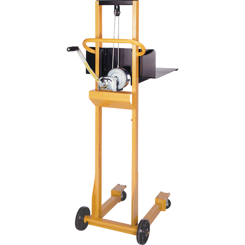 Easy-Lift Platform Lift Stacker, Hand Winch Operated, 500 lbs. Capacity, 52" Max Lift Industrial Sales