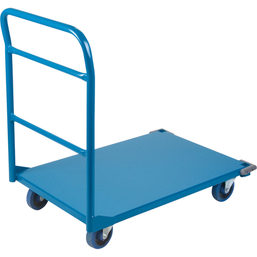 Chariots &agrave; tablettes/plateforme, Acier, 24" la x 36" p x 40" h, Capacit&eacute; de la plateforme 1300 lb Industrial Sales
