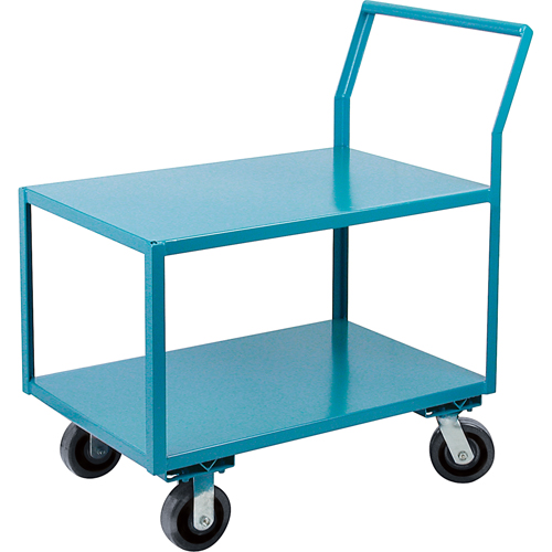 Heavy-Duty Low Profile Shop Carts, 2 Tiers, 24" W x 40" D x 41" H, 2400 lbs. Cap. Industrial Sales
