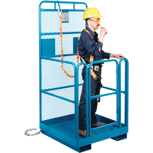 Nacelle &eacute;l&eacute;vatrice pour travail en hauteur, 36" x 36" x 72" h, Capacit&eacute; de 1000 lb, Acier Industrial Sales