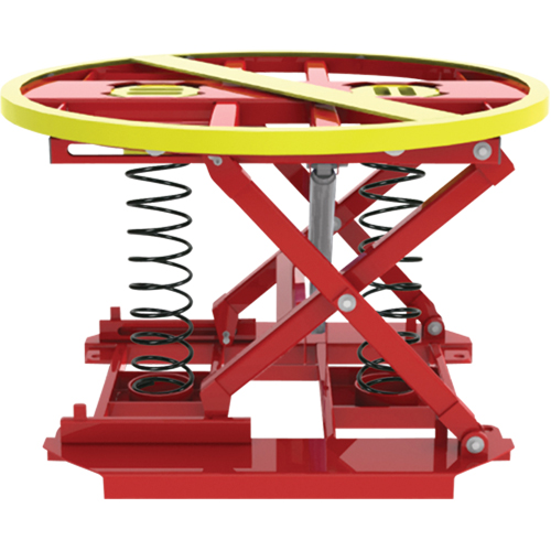 Plateforme de levage manuelle Pallet Pal 360, 43-5/8" lo x 43-5/8" la, Capacit&eacute; 4500 lb Industrial Sales