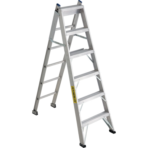 2700 Series Industrial Duty Multi-Way Ladders, 6', Aluminum, 250 lbs. Cap., ANSI 1, CSA 1 Industrial Sales