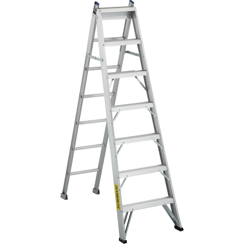 2700 Series Industrial Duty Multi-Way Ladders, 7', Aluminum, 250 lbs. Cap., ANSI 1, CSA 1 Industrial Sales