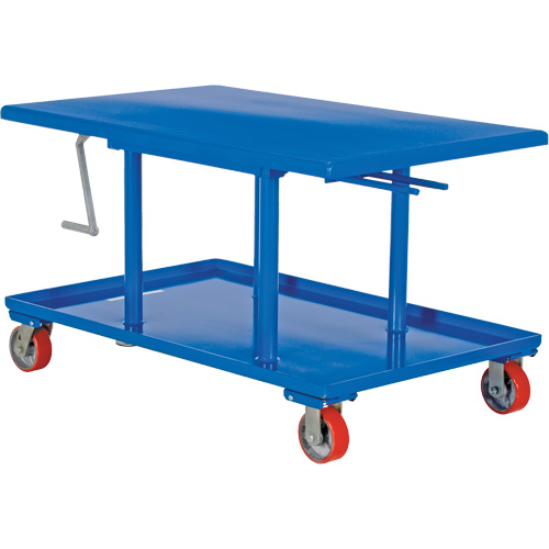 Post Lift Table, 42" L x 30" W, Steel, 2000 lbs. Capacity Industrial Sales