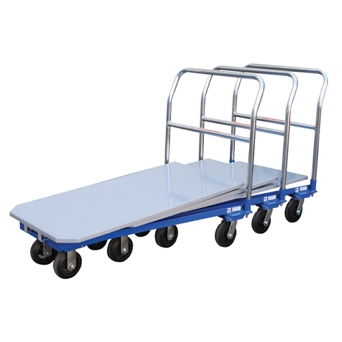 Chariot &agrave; plateforme, 48" lo x 24" la x Capacit&eacute; 1500 lb, Roues en Caoutchouc moul&eacute; Industrial Sales
