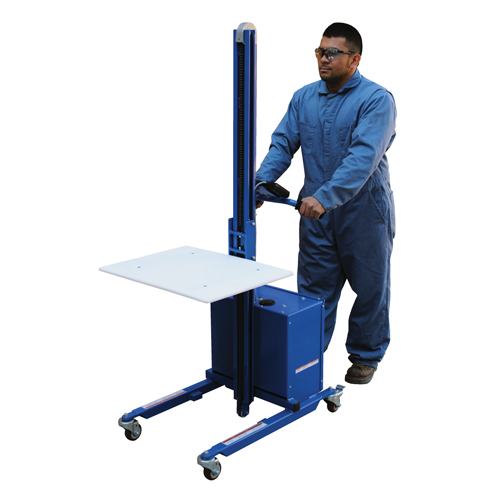 Quick Lift Platform Stacker, Electric Operated, 175 lbs. Capacity, 57" Max Lift Industrial Sales
