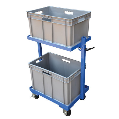 Chariot &agrave; cueillette, Acier, 30-11/16" la x 19-1/4" p, 2 tablettes, Capacit&eacute; 200 lb Industrial Sales