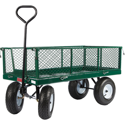 Chariots a/c&ocirc;t&eacute;s rabattables, 24" la x 48" la x Capacit&eacute; 800 lb Industrial Sales