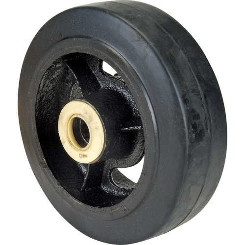 Roues en caoutchouc, 6" (152 mm) dia. x 2" (51 mm) la, Capacit&eacute; de 550 lb (249 kg) Industrial Sales