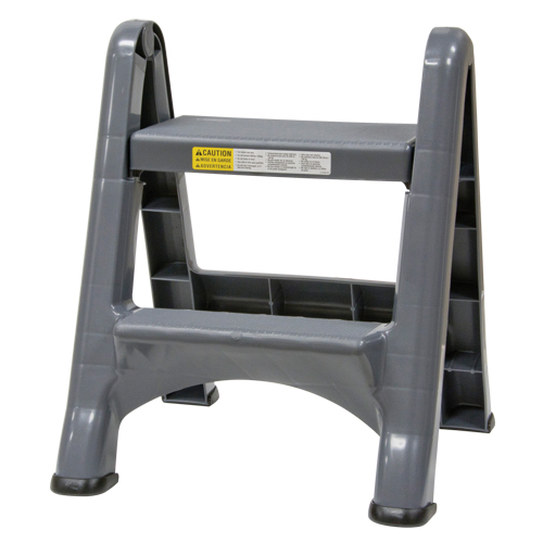 Escabeau repliable, 2 marches, 19-1/2" x 20-1/2" x Hauteur 22-3/4" Industrial Sales
