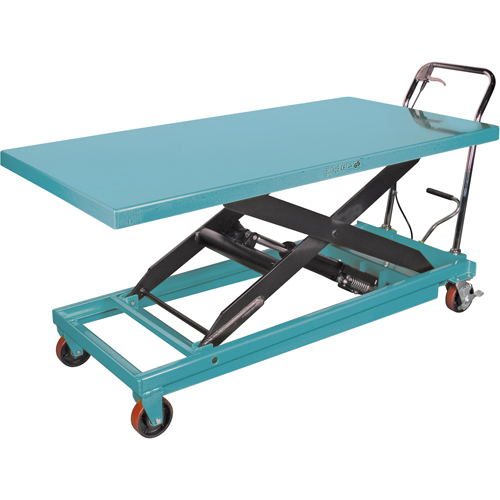 Heavy-Duty Hydraulic Scissor Lift Table, 63" L x 31-7/8" W, Steel, 1100 lbs. Capacity Industrial Sales
