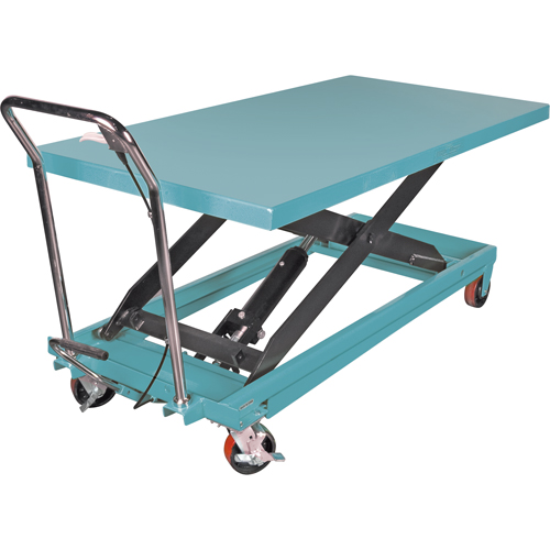 Heavy-Duty Hydraulic Scissor Lift Table, 63" L x 31-7/8" W, Steel, 1100 lbs. Capacity Industrial Sales
