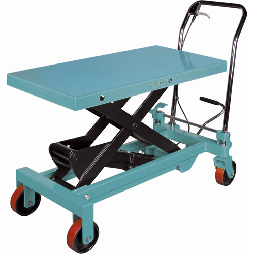 Heavy-Duty Hydraulic Scissor Lift Table, 39-3/8" L x 20-1/8" W, Steel, 1650 lbs. Capacity Industrial Sales