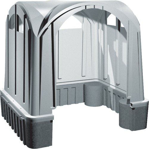 Abris en poly pour l'ext&eacute;rieur, 3 murs, 7' lo x 6' la x 7' h Industrial Sales