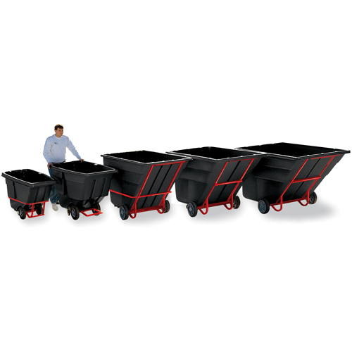 Tilt Truck, Polyethylene, 1-1/2 cu. yd., 1200 lbs. Load Capacity Industrial Sales