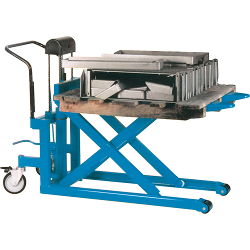 Hydraulic Skid Scissor Lift/Table, 42-1/2" L x 20-1/2" W, Steel, 1000 lbs. Capacity Industrial Sales