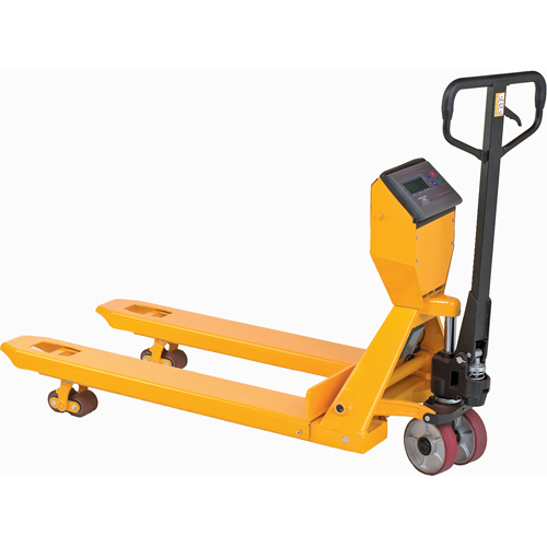 Transpalette avec balance num&eacute;rique, 27,5" lo x 27,5" la, Capacit&eacute; de 5000 lb Industrial Sales