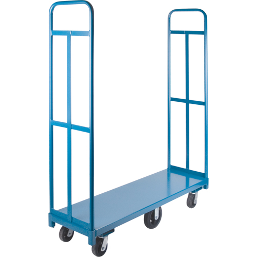 U-Boat Platform Truck, 60" L x 18" W, 1500 lbs. Capacity, Rubber Casters Industrial Sales