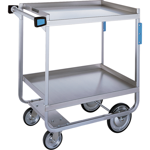 Heavy-Duty U Frame Carts, 2 Tiers, 19-3/8" W x 34-1/2" H x 32-5/8" D, 700 lbs. Capacity Industrial Sales