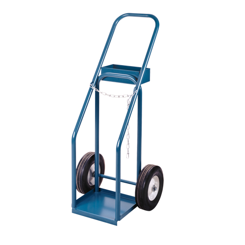 Chariots pour bouteilles de gaz, Roues Semi-pneumatique, Base de 12" la x 10" lo, 400 lb Industrial Sales