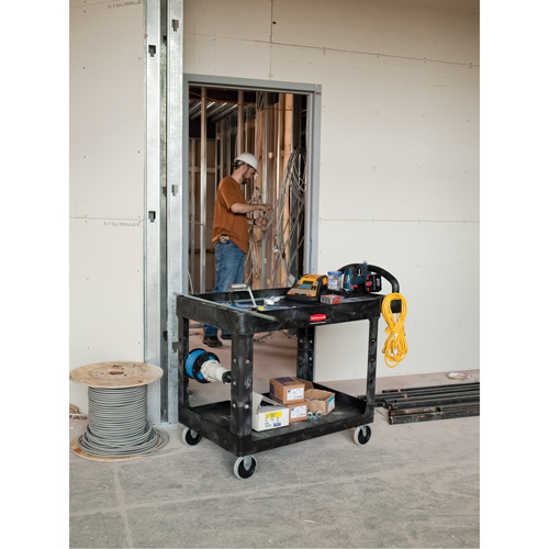 Heavy Duty Utility Cart - 4500-88, 2 Tiers, 17-1/8" x 33-1/4" x 39", 500 lbs. Capacity Industrial Sales