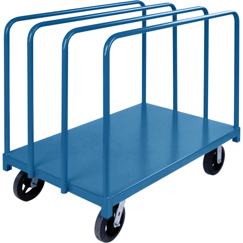 Chariot robuste pour transport de panneaux avec rails &agrave; palier unique, 48" x 30" x 45", Capacit&eacute; 2000 lb Industrial Sales