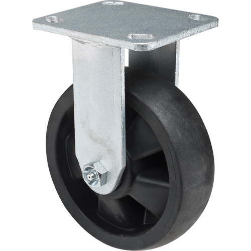 Hi-Temp Caster, Rigid, 6" (152.4 mm), Nylon, 880 lbs. (399 kg.) Industrial Sales