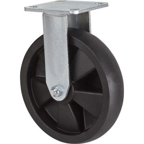 Hi-Temp Caster, Rigid, 8" (203.2 mm), Nylon, 1000 lbs. (453 kg.) Industrial Sales