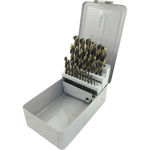 BG29 Jeu de forets JET-KUT Torque Drive, 29 morceaux, Acier rapide Industrial Sales