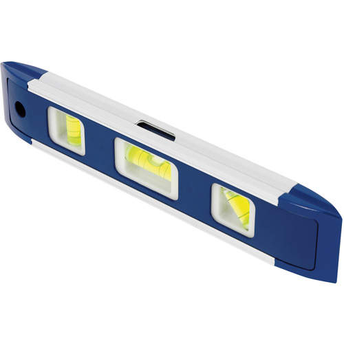 Torpedo Level, 9" L, Aluminum, 3 Vials, Magnetic Industrial Sales